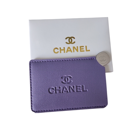 Chanel Purple Card Holder - Picture 1 of 4